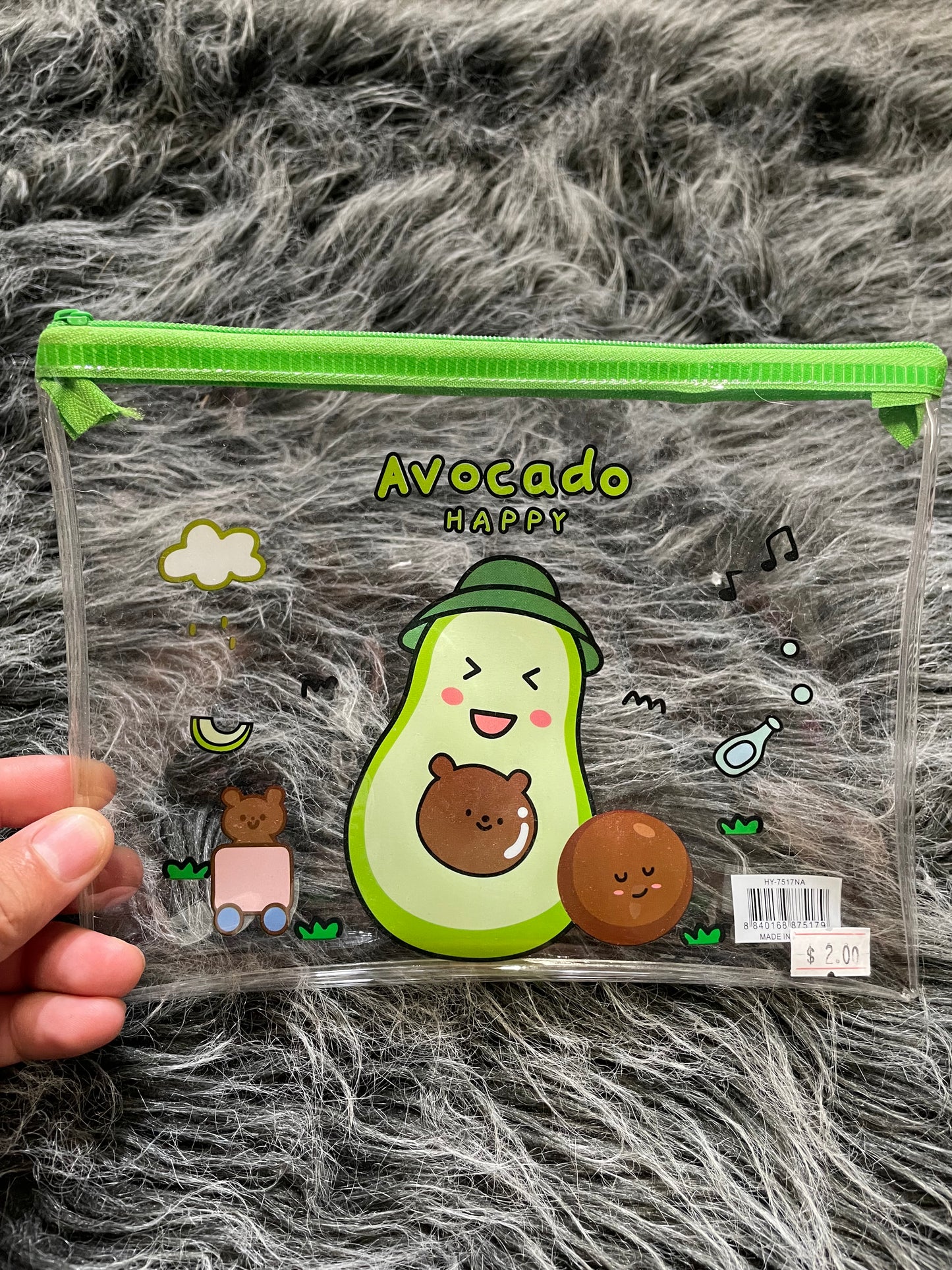 Avocado makeup bags