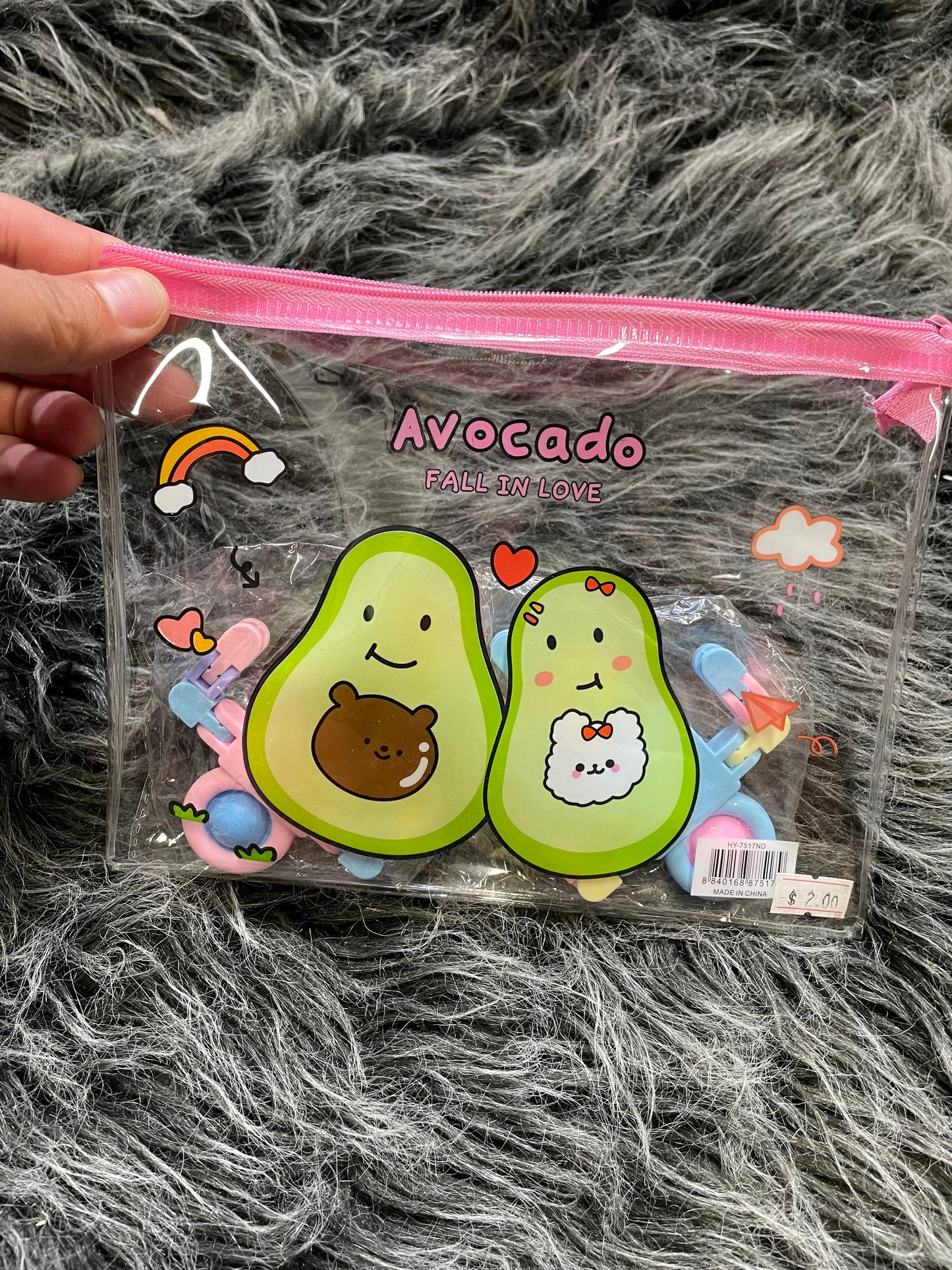 Avocado makeup bags