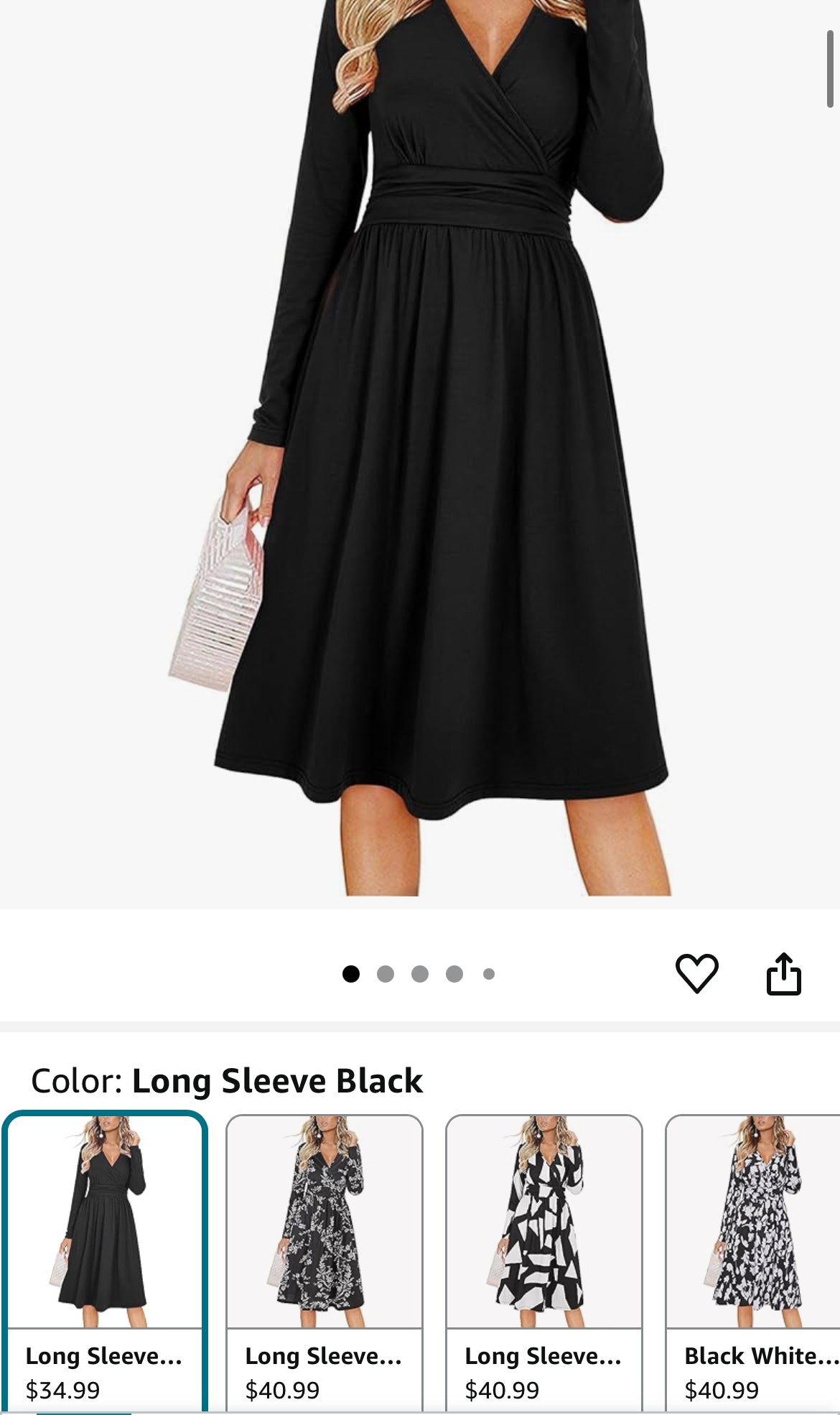 Fall Long Sleeve Dress XL