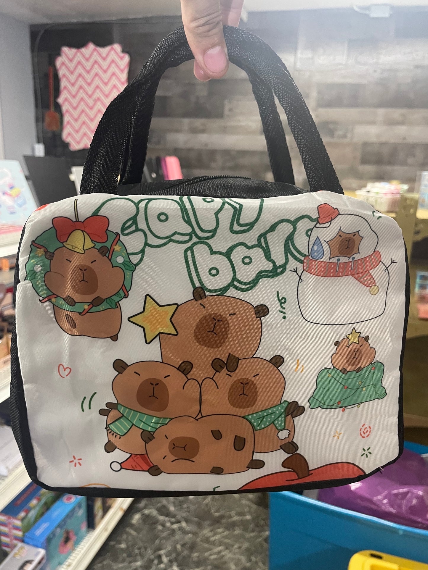 Capibara lunch bag