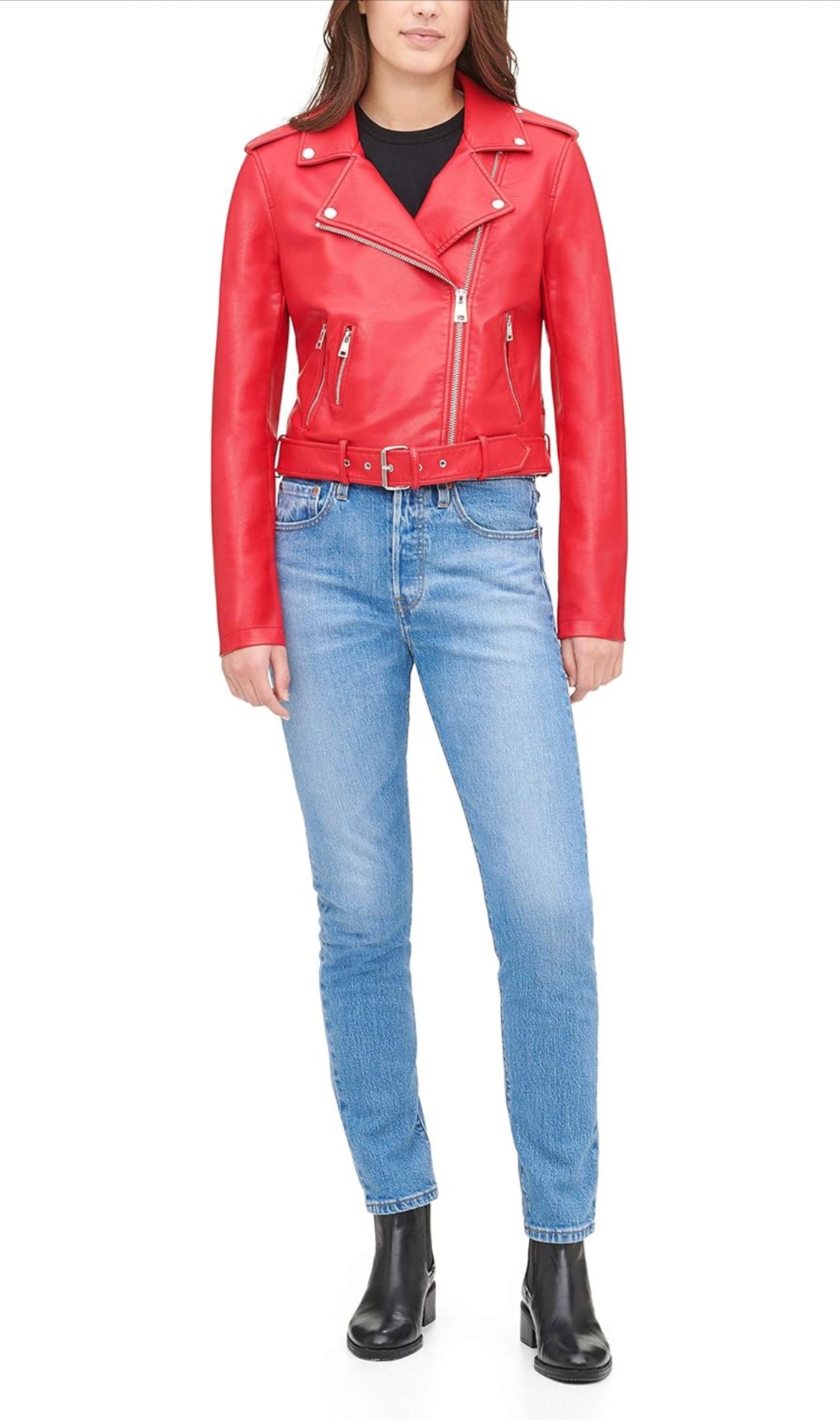 Levis Faux Leather Moto Jacket Small