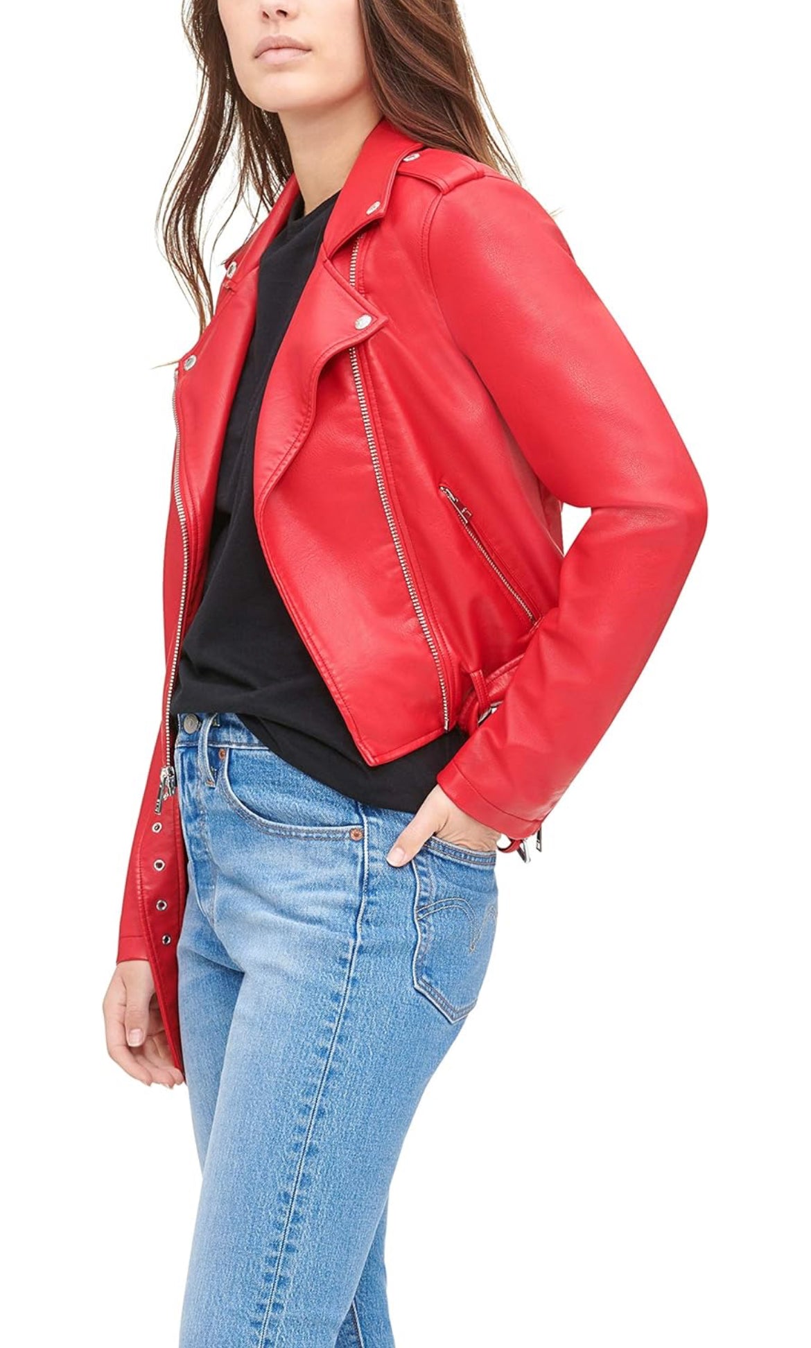 Levis Faux Leather Moto Jacket Small