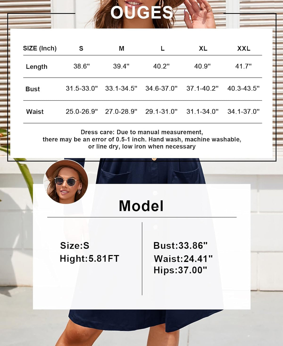 Button Down Dress LARGE