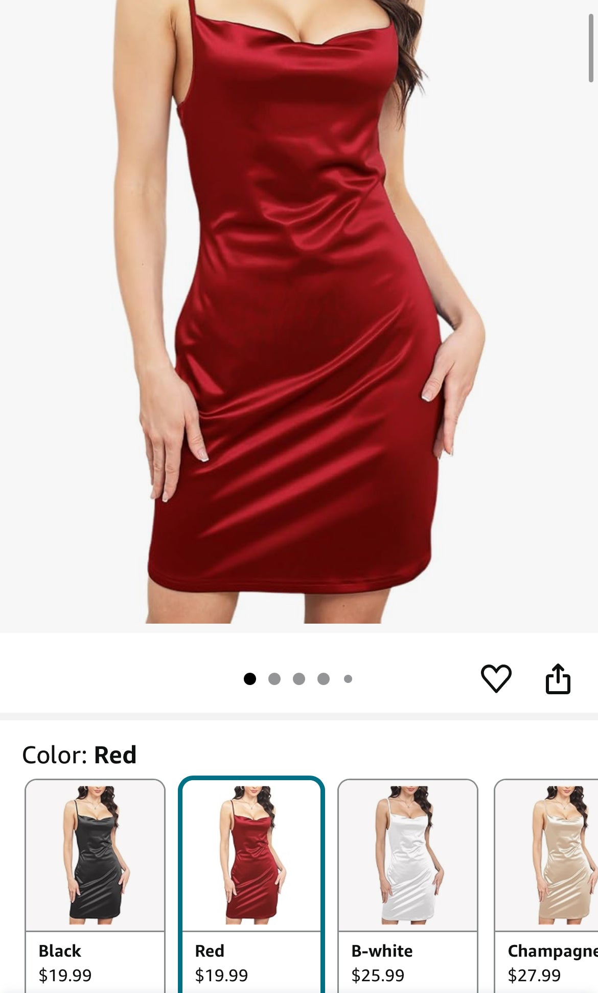Satin Spaghetti Strap Dress 3XL