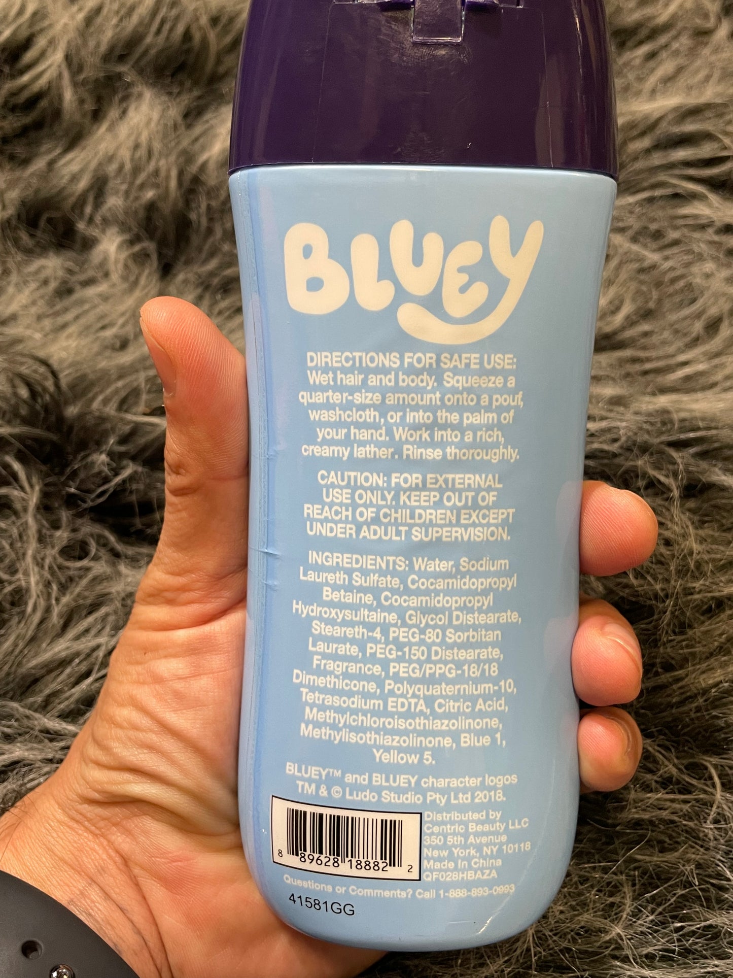 3 in 1 body wash bluey