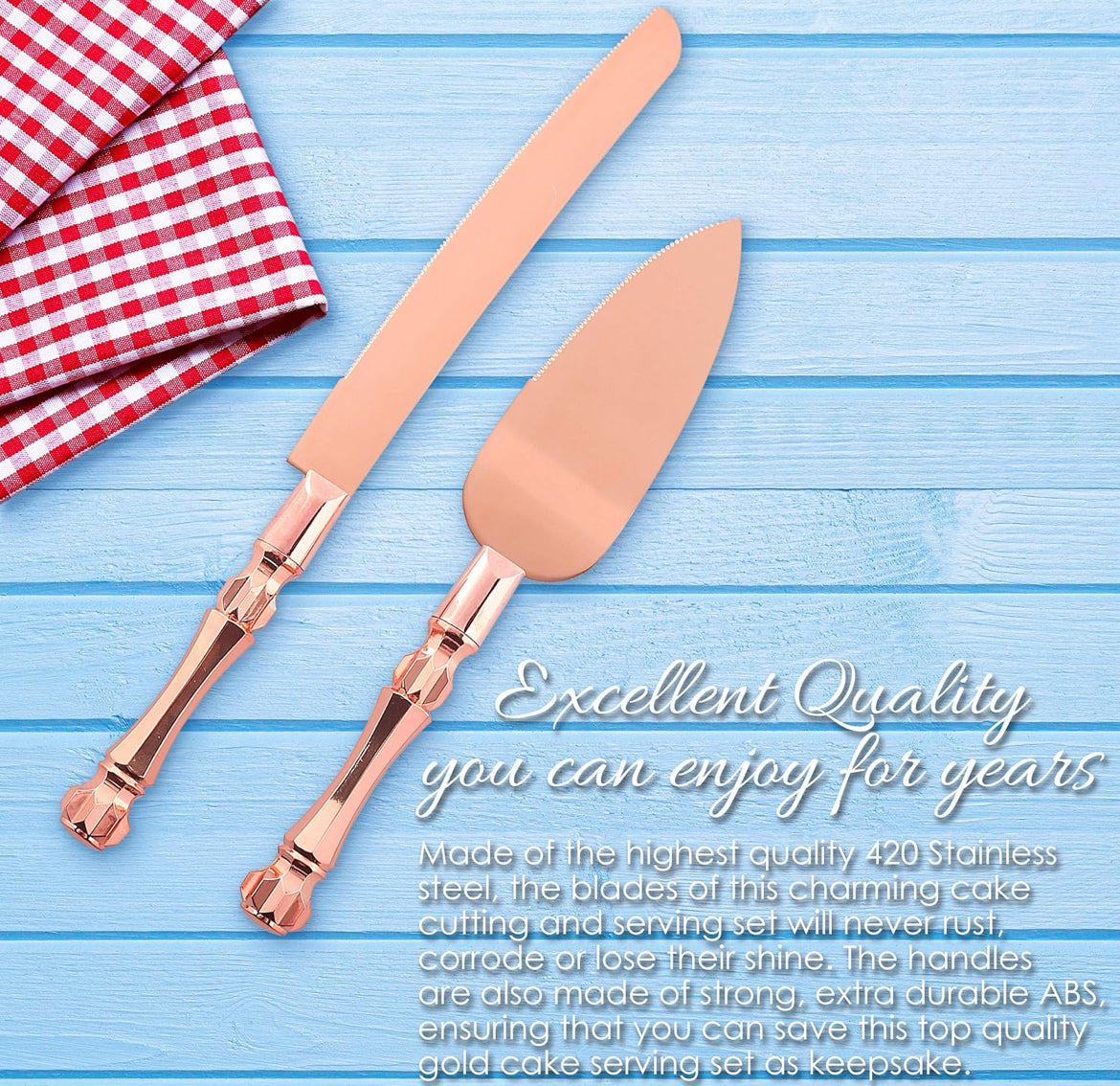 Cake knife & server set