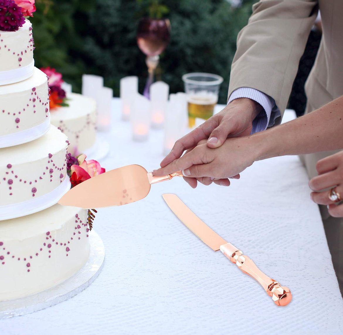 Cake knife & server set