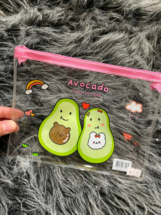 Avocado makeup bags