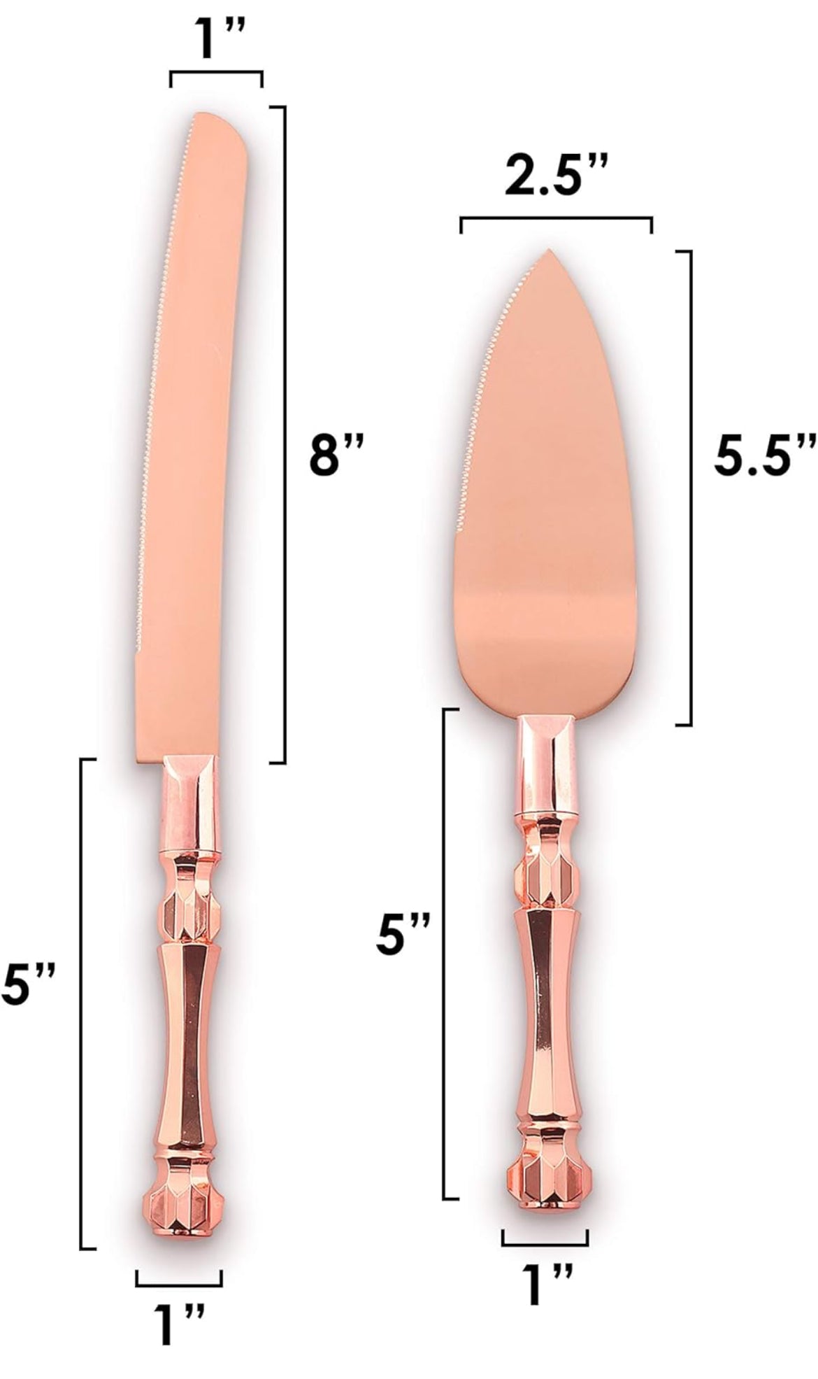 Cake knife & server set