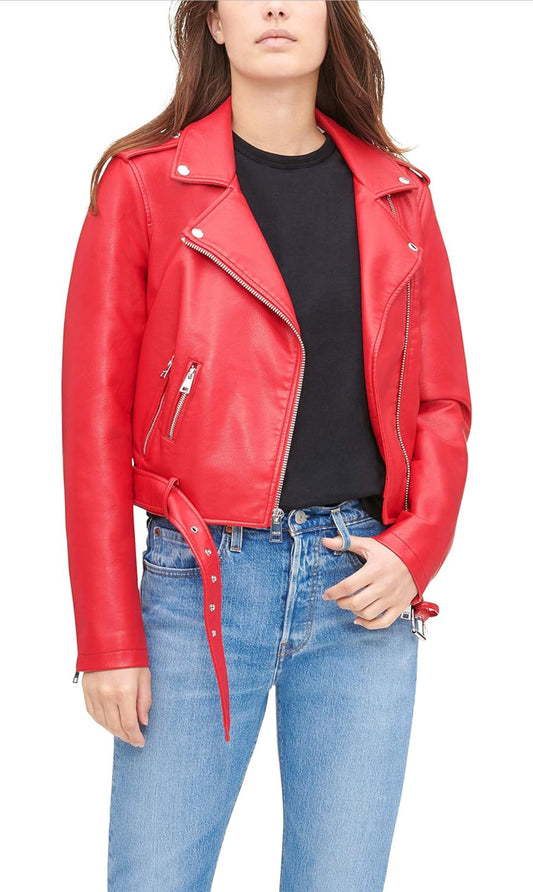 Levis Faux Leather Moto Jacket Small