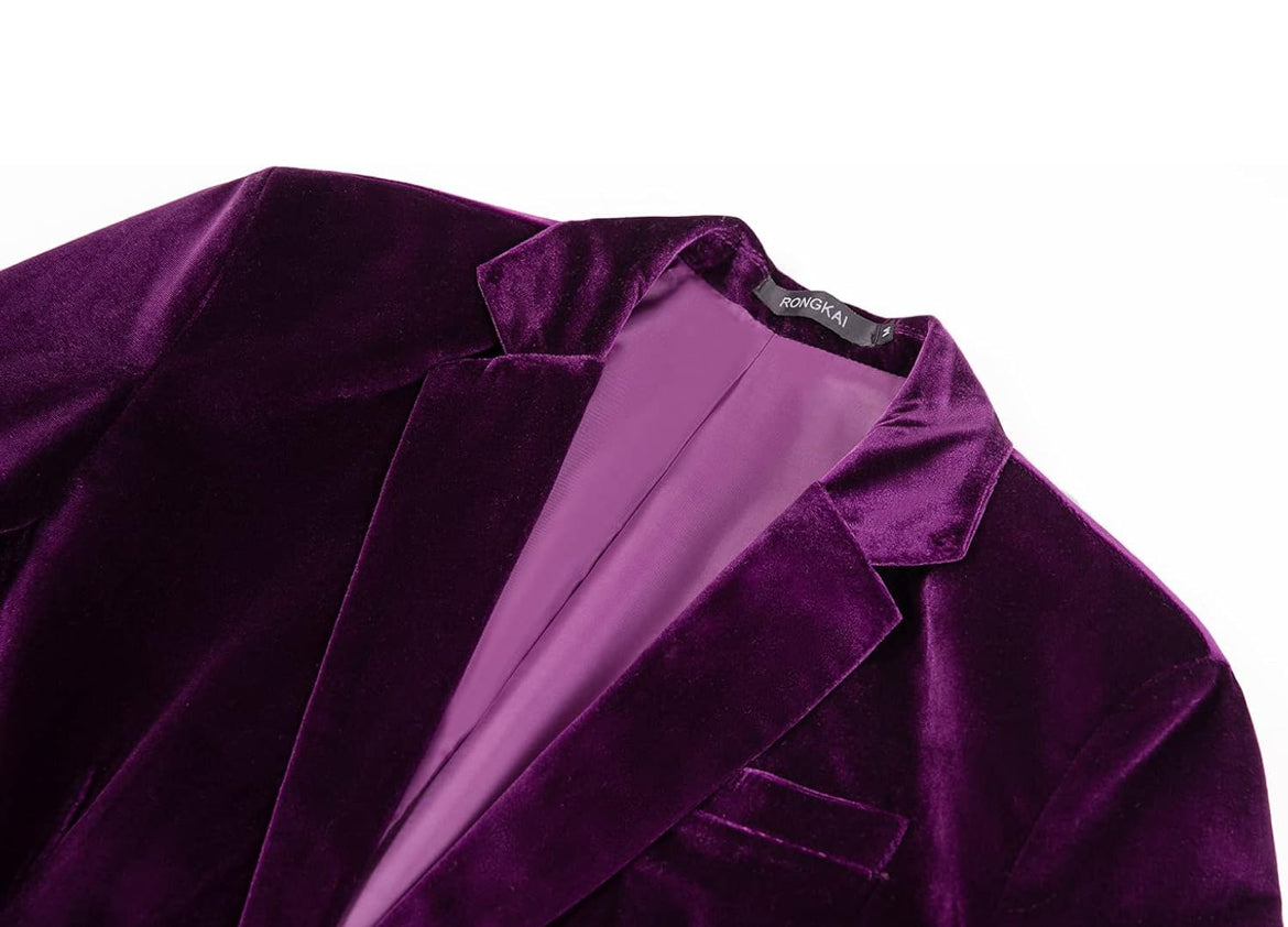 Mens Velvet Blazer LARGE