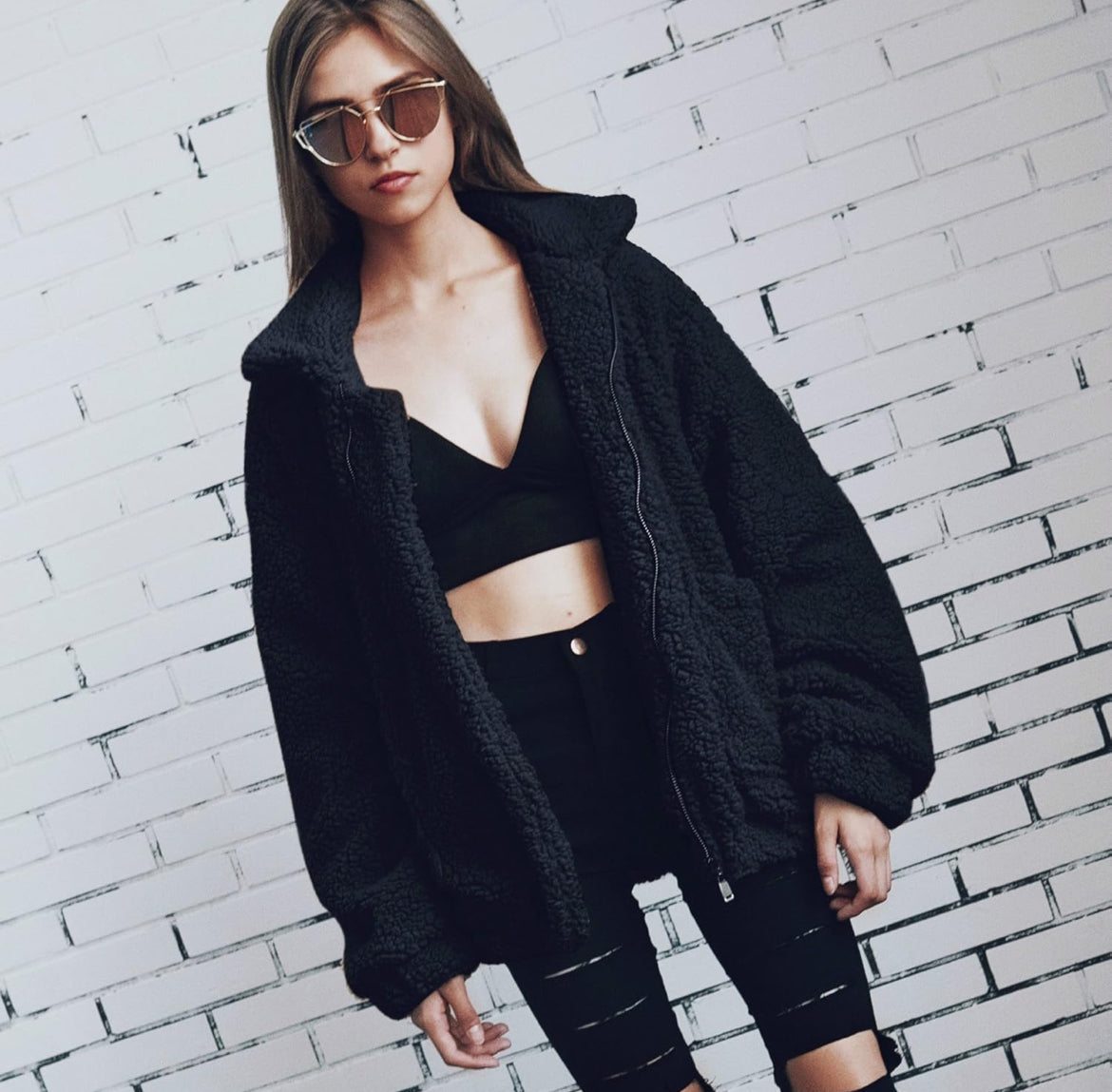 Fleece Fuzzy Jacket LARGE