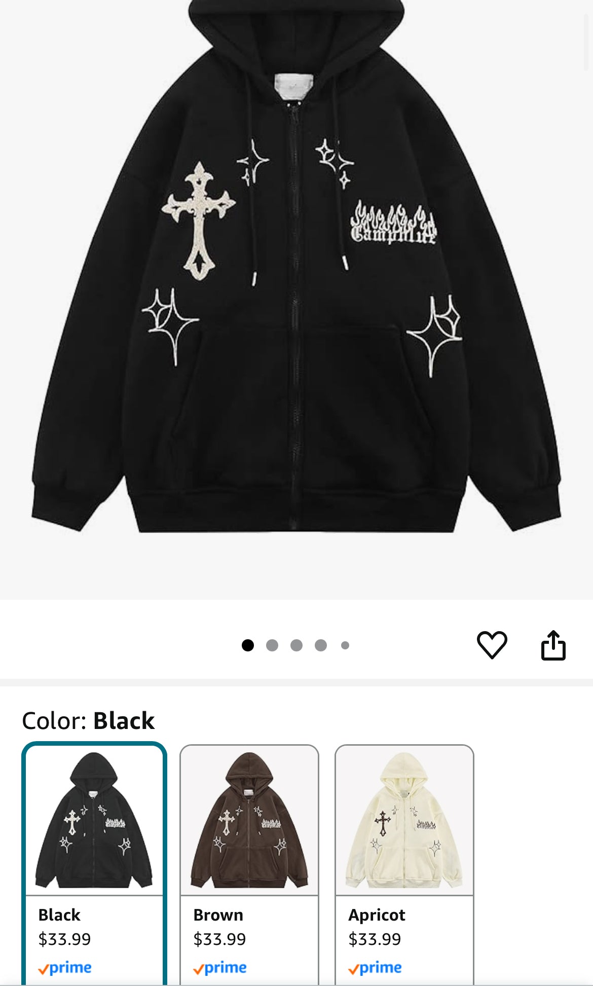 Gothic Embroidery Hoodie MEDIUM