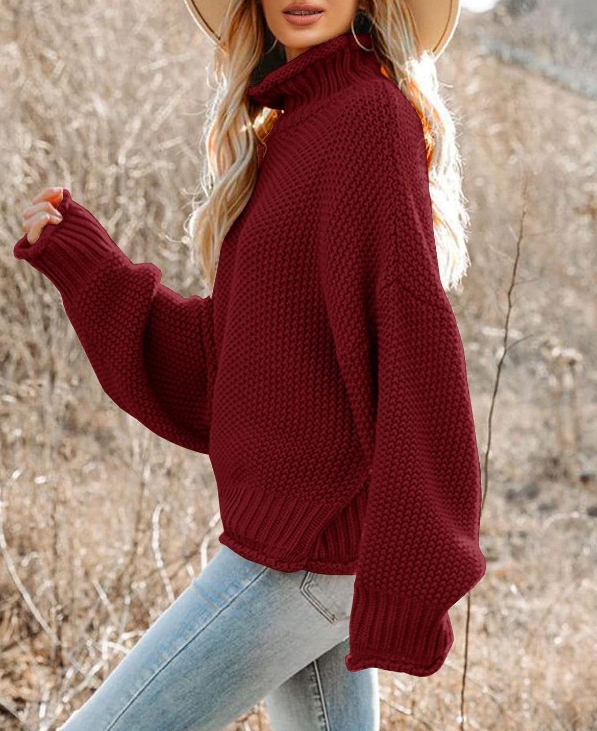 Turtleneck Oversized Sweater MEDIUM
