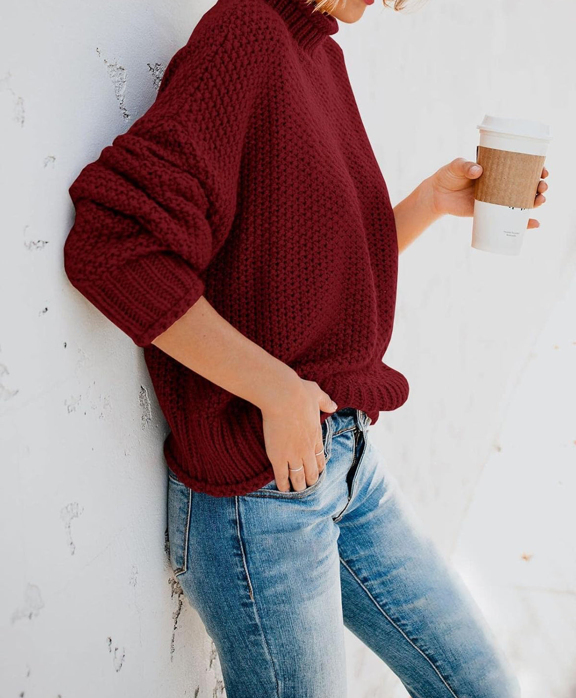 Turtleneck Oversized Sweater MEDIUM