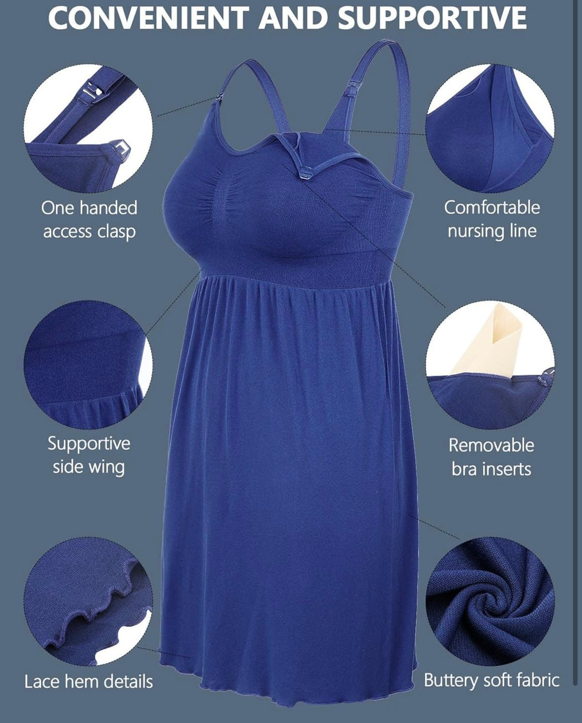 Nursing Dress / Maternity Dress MEDIUM