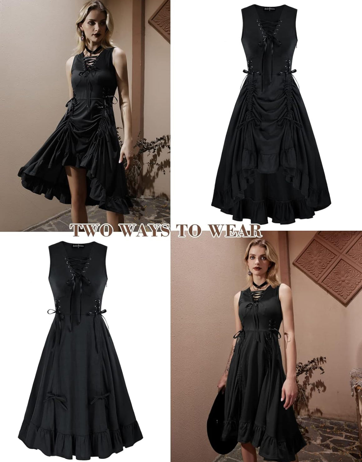 renaissance steampunk dress MEDIUM