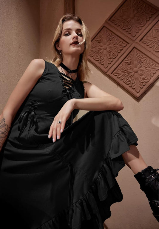 renaissance steampunk dress MEDIUM