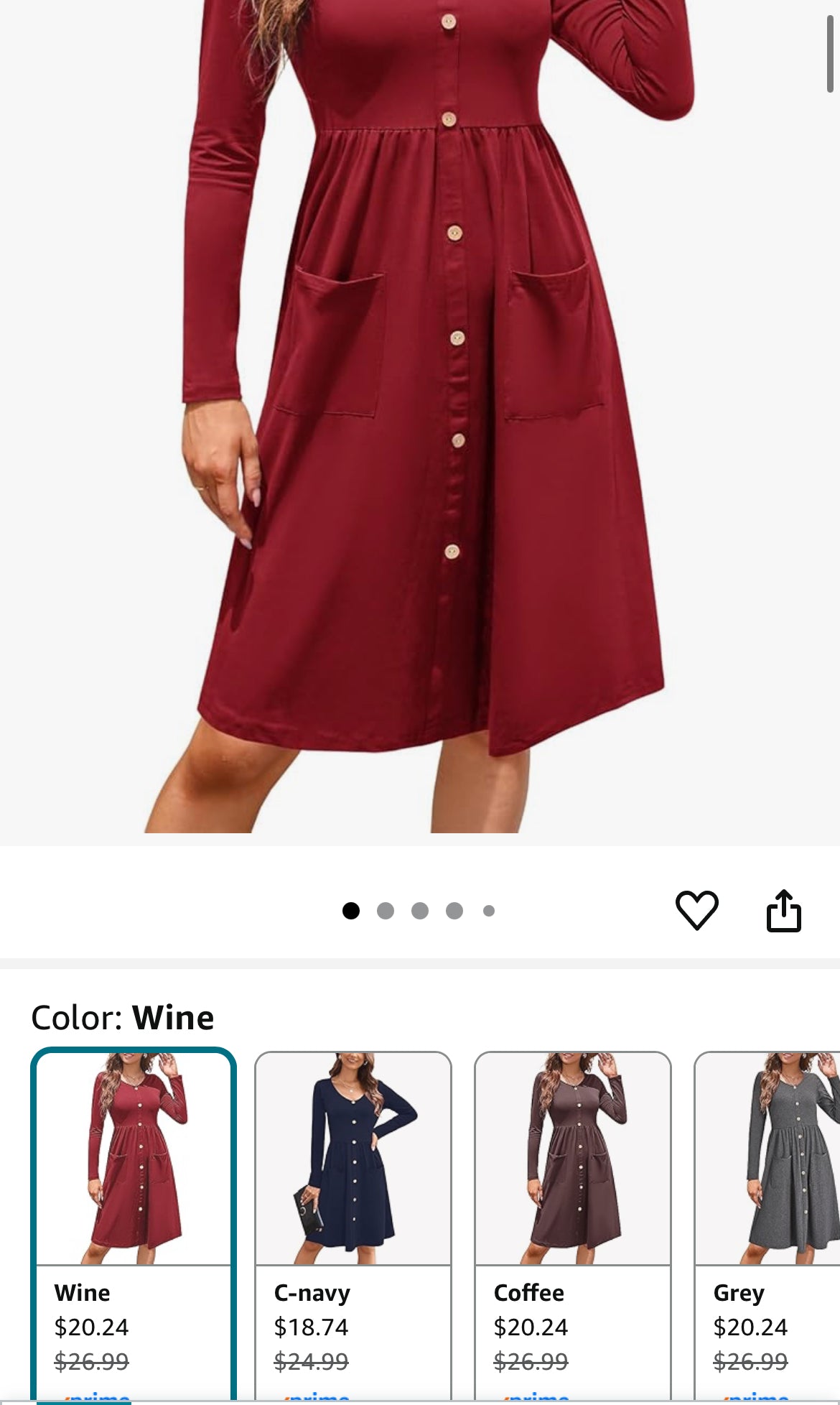 Button Down Dress LARGE