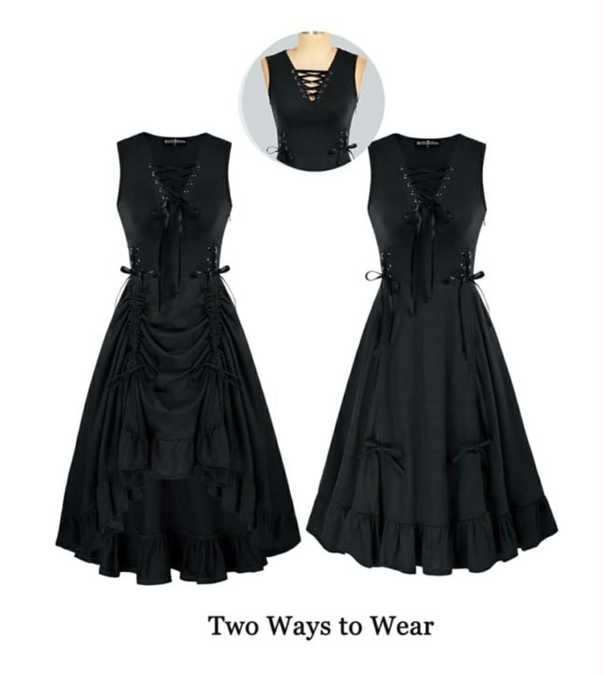 renaissance steampunk dress MEDIUM